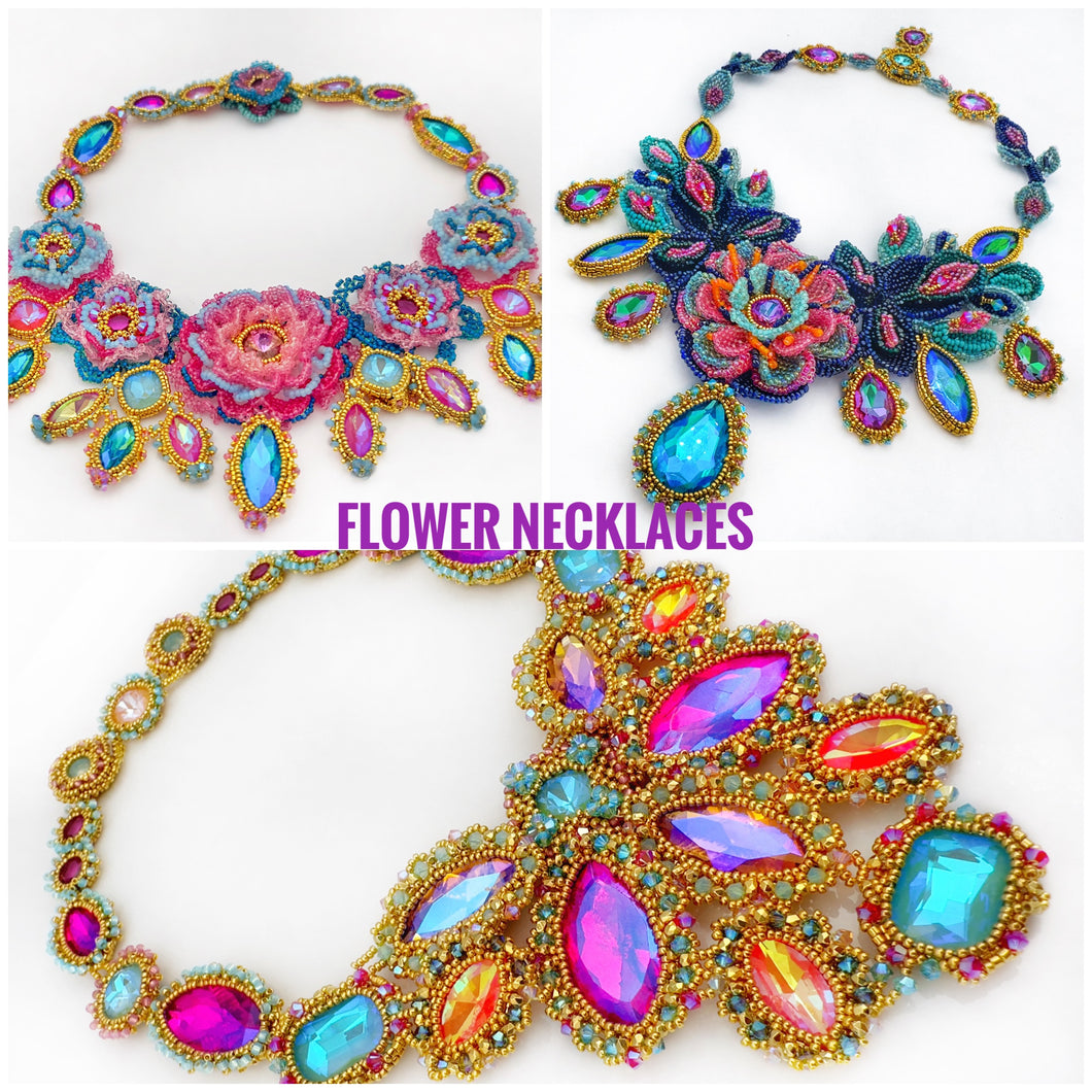 FLOWER NECKLACES (PATTERN)
