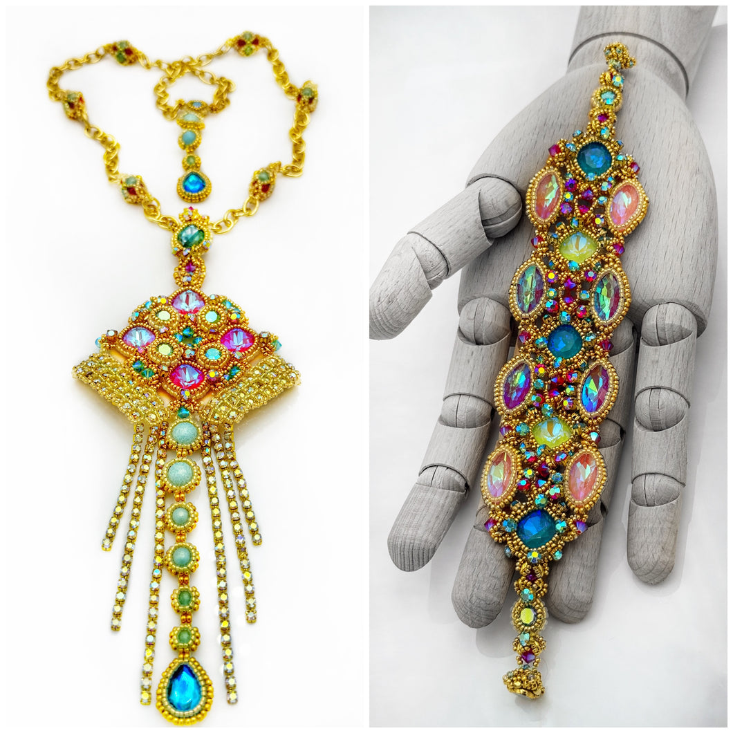 TERRY PENDANT AND BRACELET
